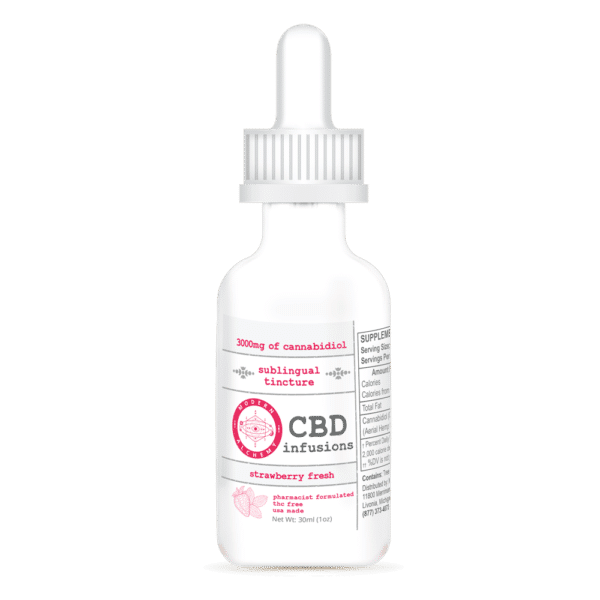 Strawberry Tincture 3000mg of CBD